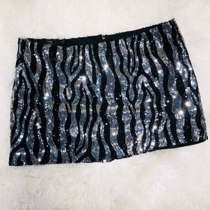 BUFFALO SEQUIN MINI SKIRT (28)